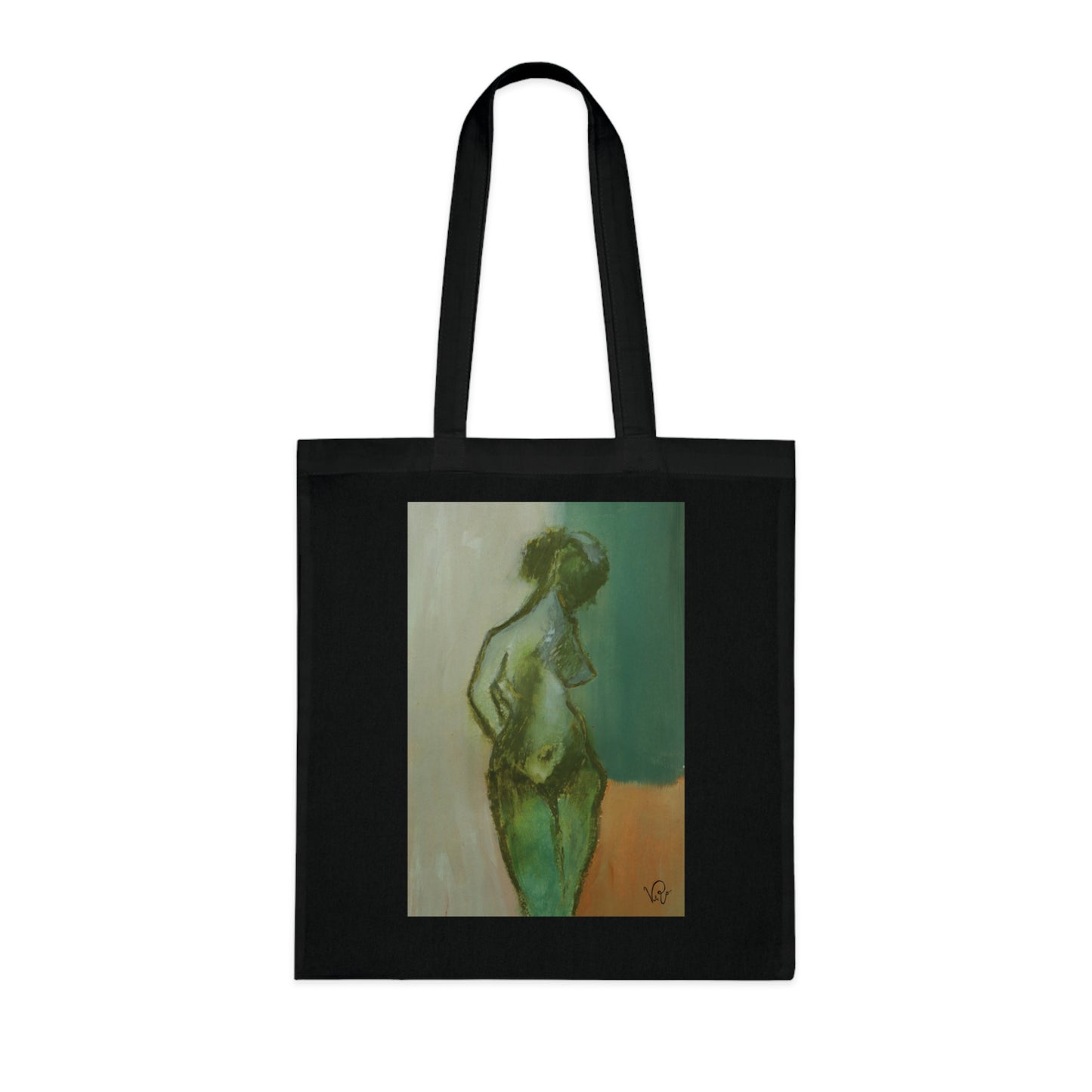 Green Sorbet | Artistic Tote Bag - Female Figure Fine Art