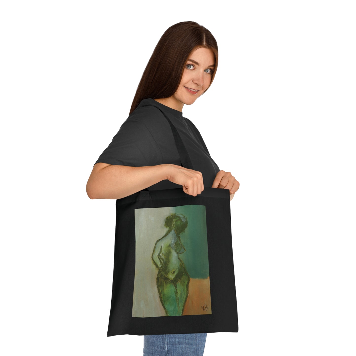 Green Sorbet | Artistic Tote Bag - Female Figure Fine Art