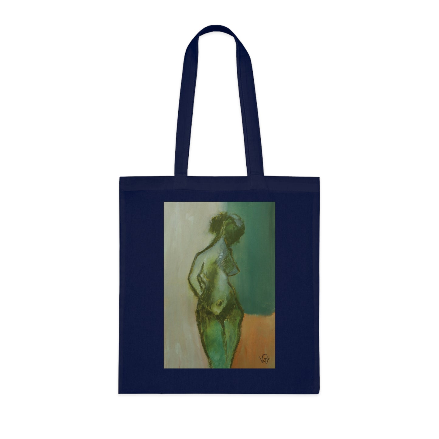 Green Sorbet | Artistic Tote Bag - Female Figure Fine Art