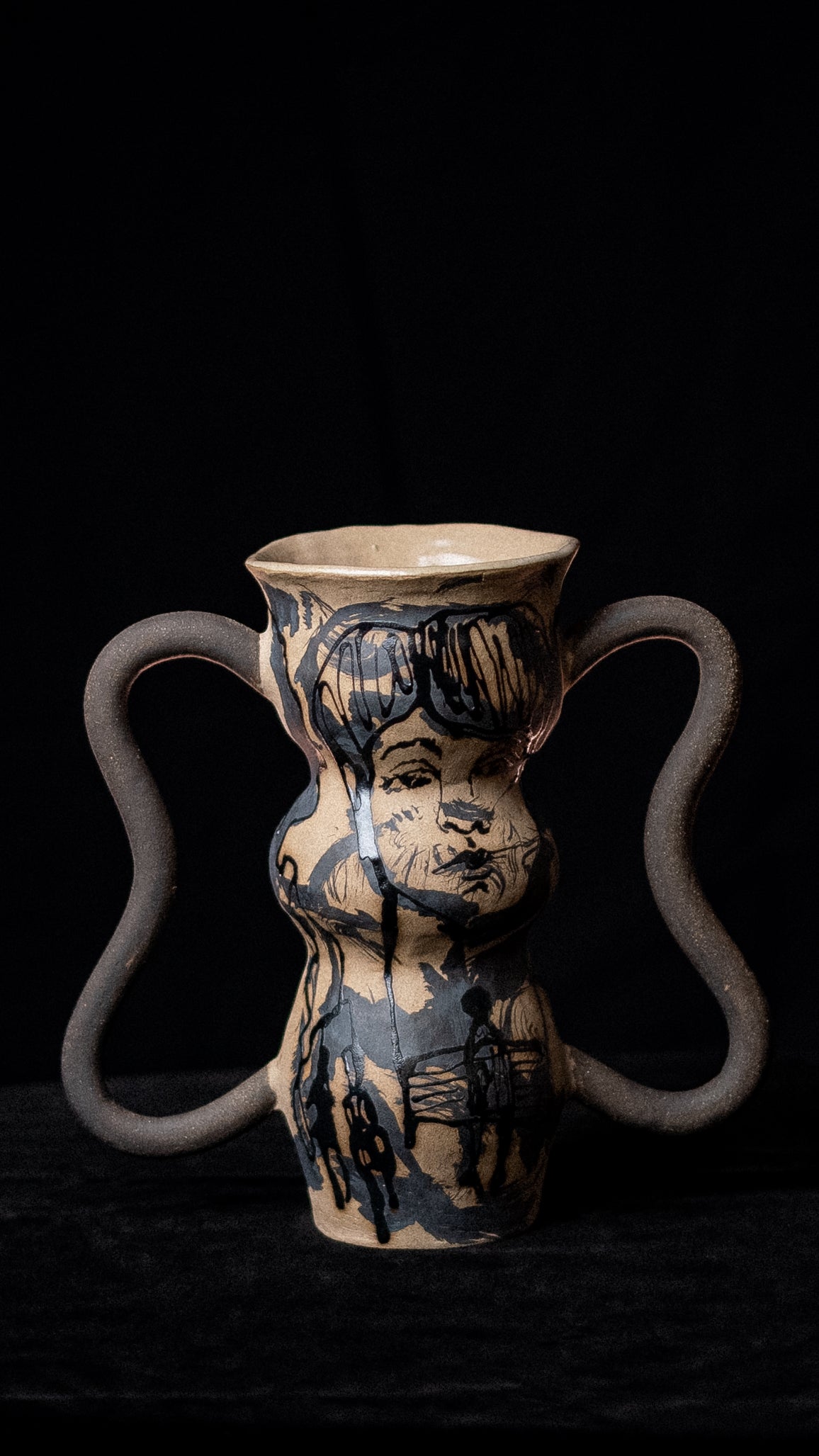 In A Marbled Dream #01 | Unique Ceramic Sculptural Vase