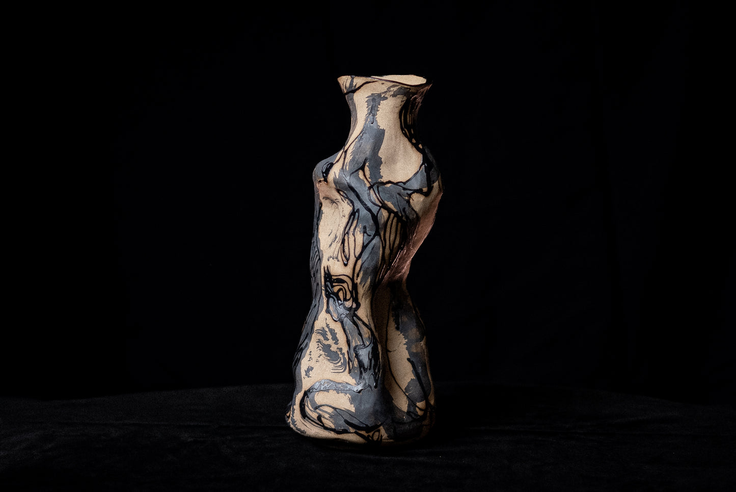 In a Marbled Dream #3 | Ceramic Sculptural Unique Vase