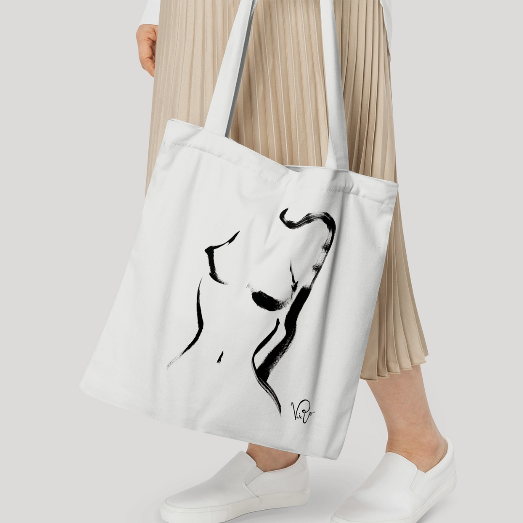 Bold – Minimalist Nude Figure Tote Bag