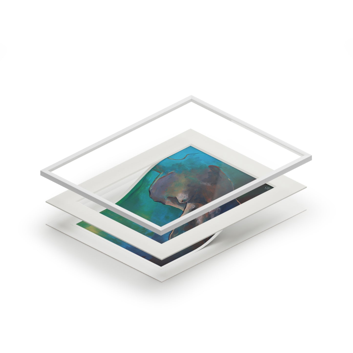 Under Water-  Fine Art Print of Original Female Figure Painting