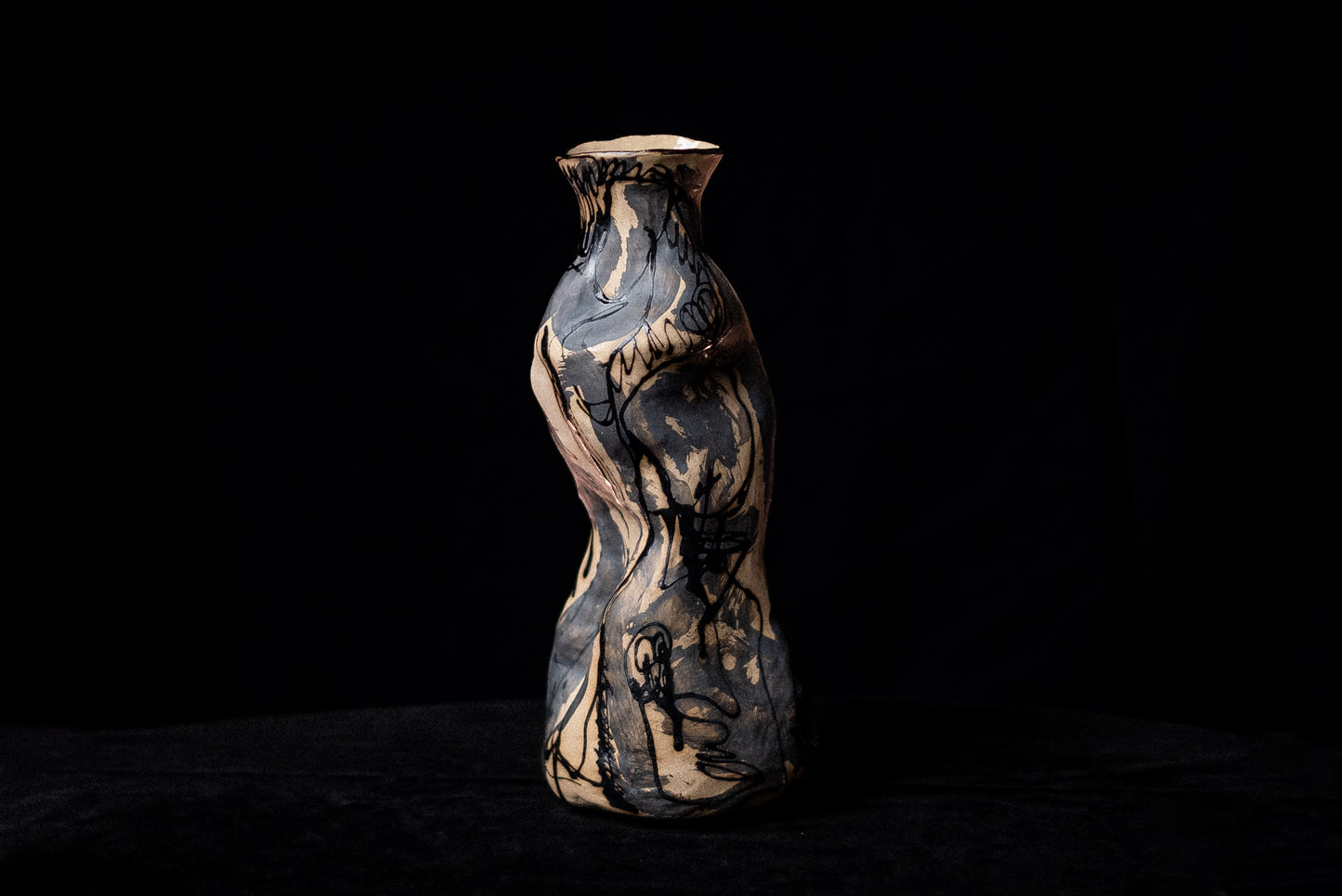 In a Marbled Dream #3 | Ceramic Sculptural Unique Vase