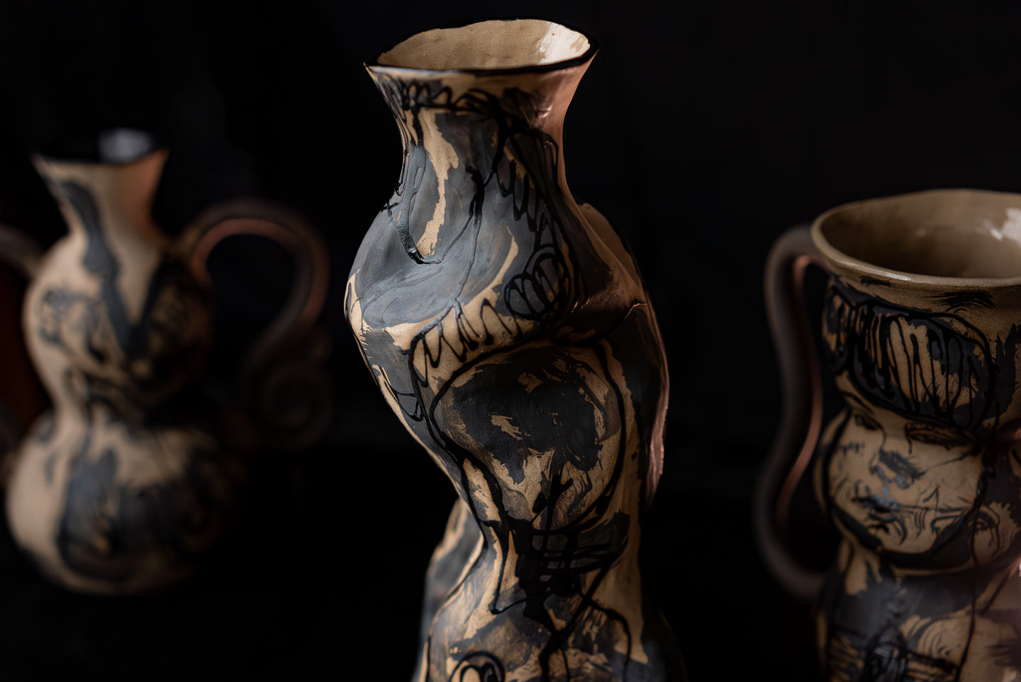 In a Marbled Dream #3 | Ceramic Sculptural Unique Vase