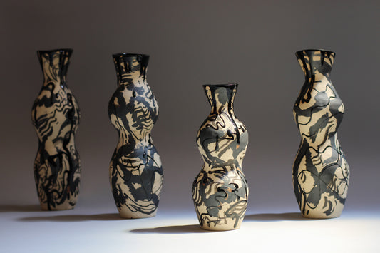 In A Marbled Dream | One Of A Kind Ceramic Sculptural Candleholder