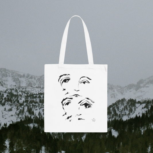 Echoes – Artistic Tote Bag Featuring Expressive Eyes